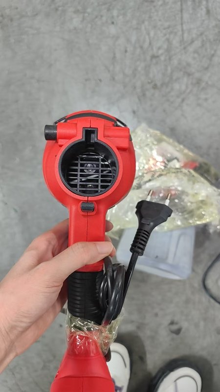 Handheld Electric Heat Gun with EU Plug, Red