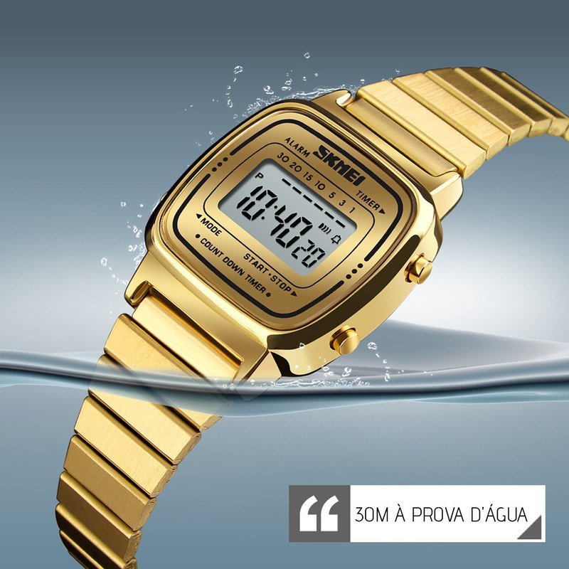 SKMEI 1901SGD — Electronic Watch (Gold)
