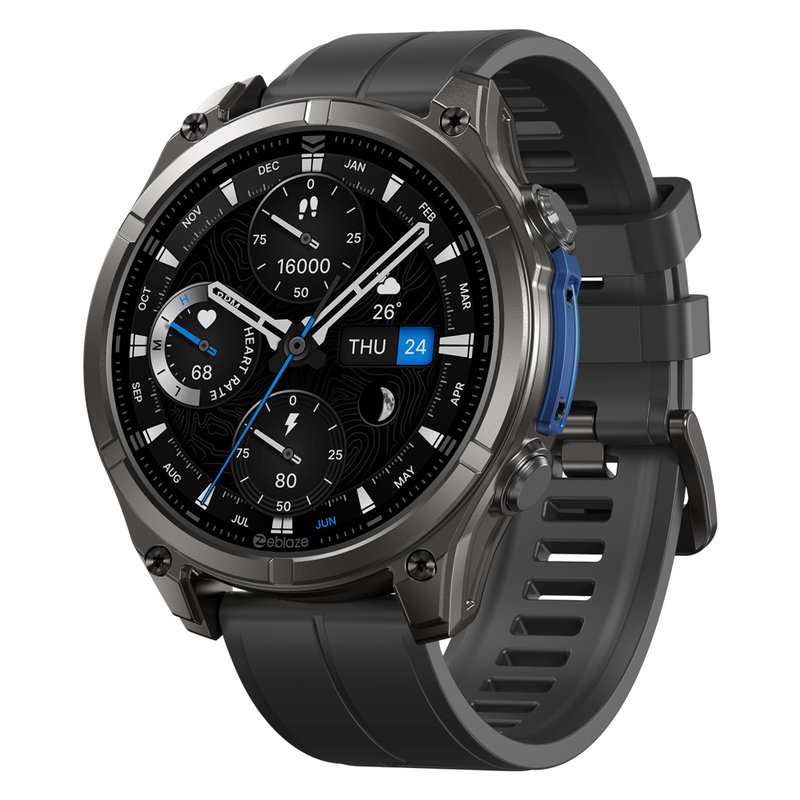 Zeblaze Multifunction Sports Smart Watch Black Silicone Strap