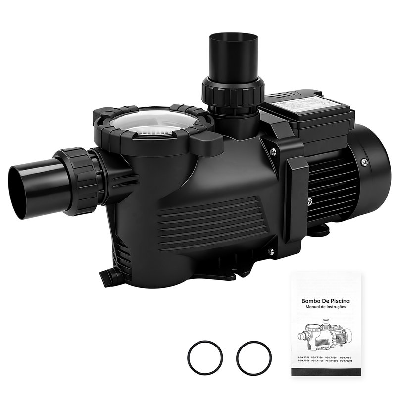 Swimming Pool Filter Water Pump Black