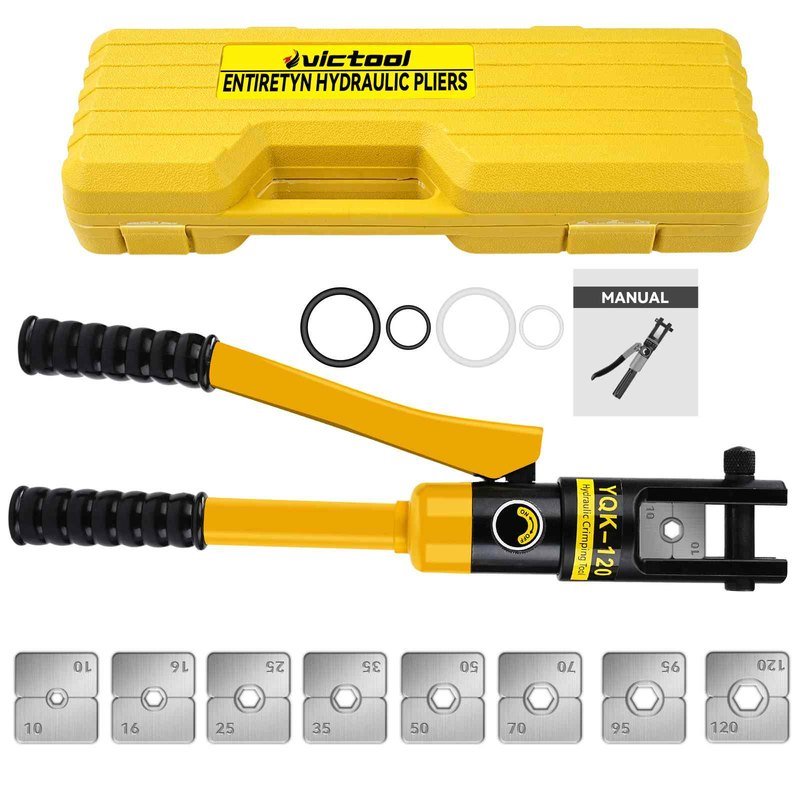 YQK120 /8 10-120mm??/ /victool — Hydraulic Pliers (Yellow)