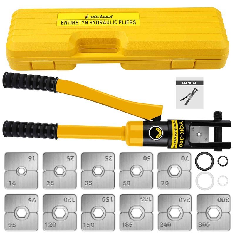 YQK300 /11 16-300mm??/ /victool — Hydraulic Pliers (Yellow)