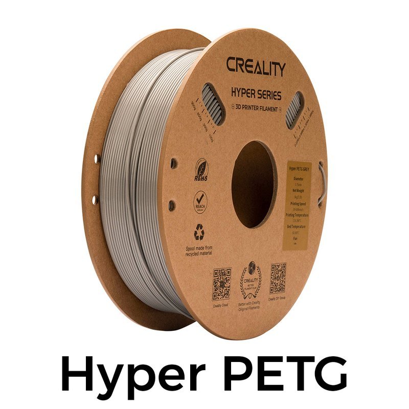 Creality Hyper PETG 1.75mm 1KG 3d — Printing Consumables (Gray)