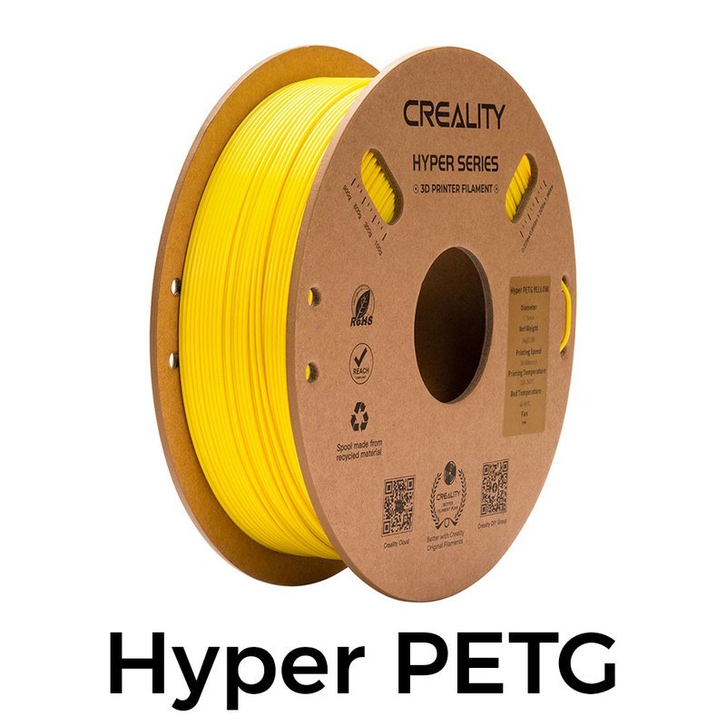 Creality Hyper PETG 1.75mm 1KG 3d — Printing Consumables (Yellow)