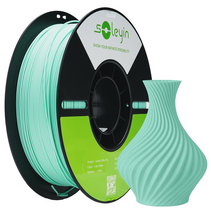 Soleyin Ultra PLA Filament 1.75mm 1kg Light Green