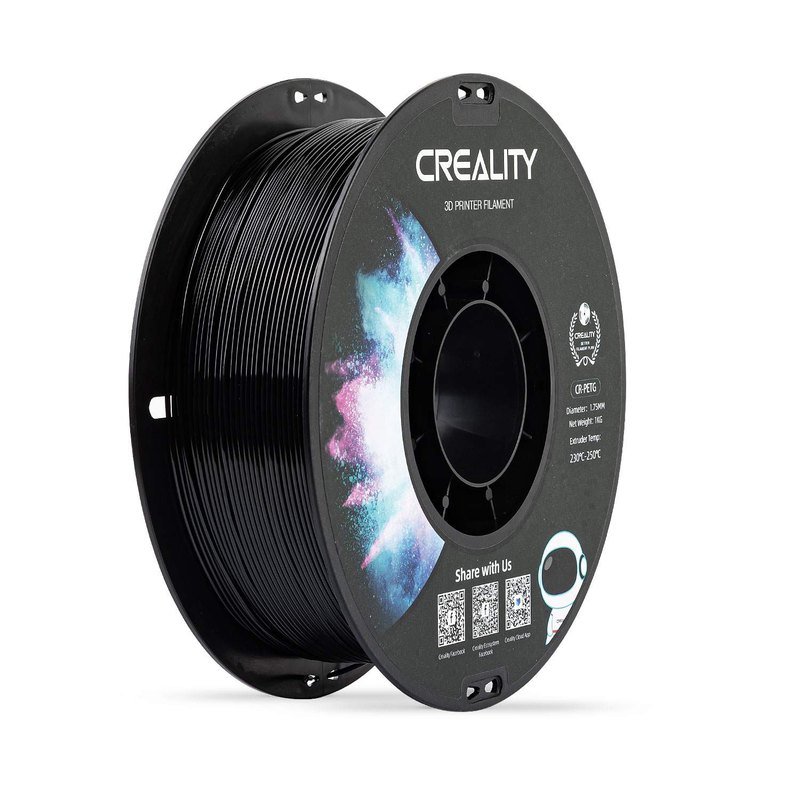 Creality CR PETG 1.75mm 1kg 无卷盘 黑白盒(黑色)