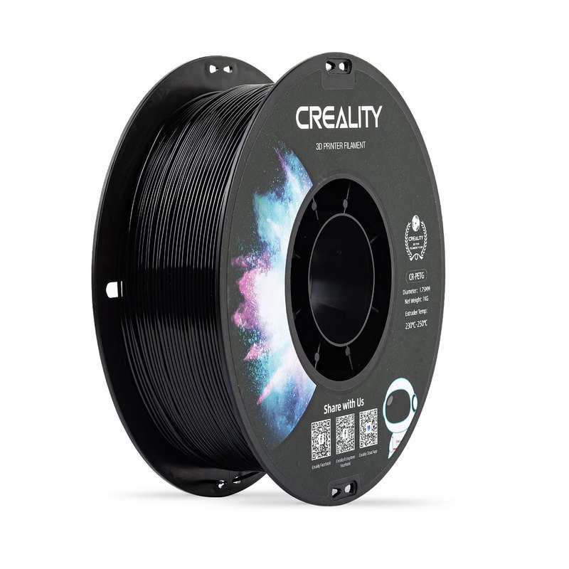 Creality CR PETG 1.75mm 1kg 无卷盘 黑白盒(黑+黑)