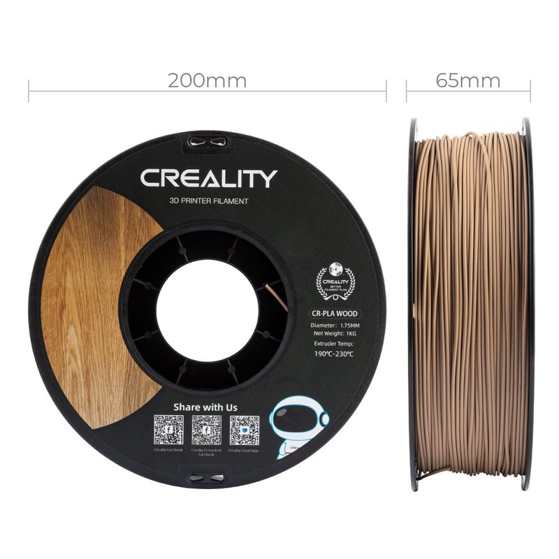 Creality CR-PLA Wood Filament 1.75mm 1kg