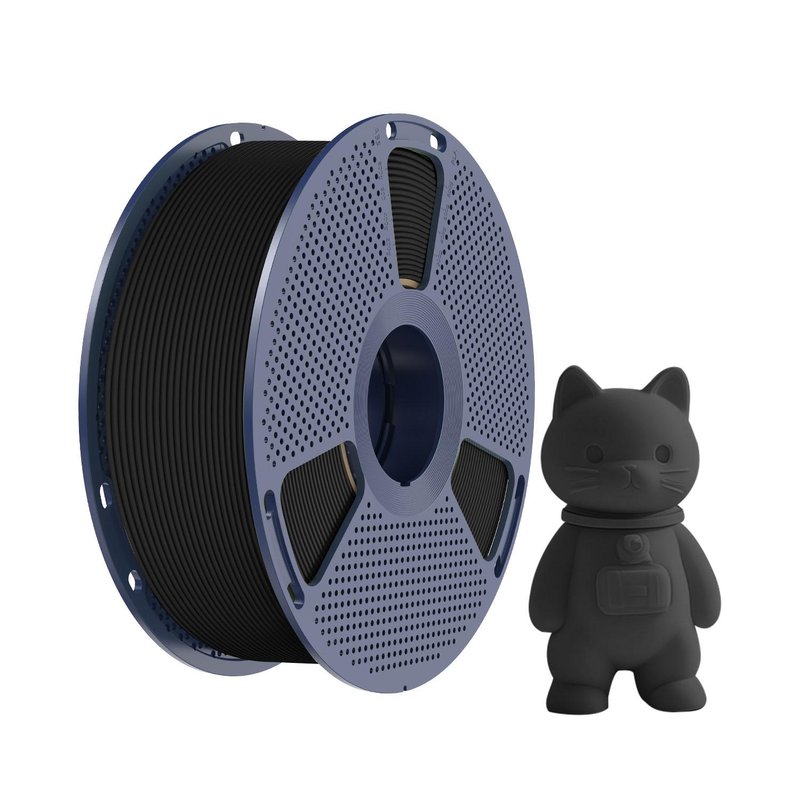 Black 3D Printer Filament with Reusable Perforated Spool
