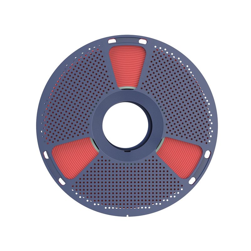 Red 3D Printer Filament with Reusable Perforated Spool