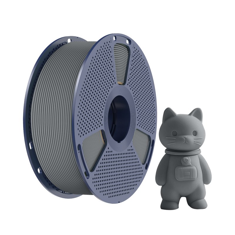 Gray 3D Printer Filament Spool
