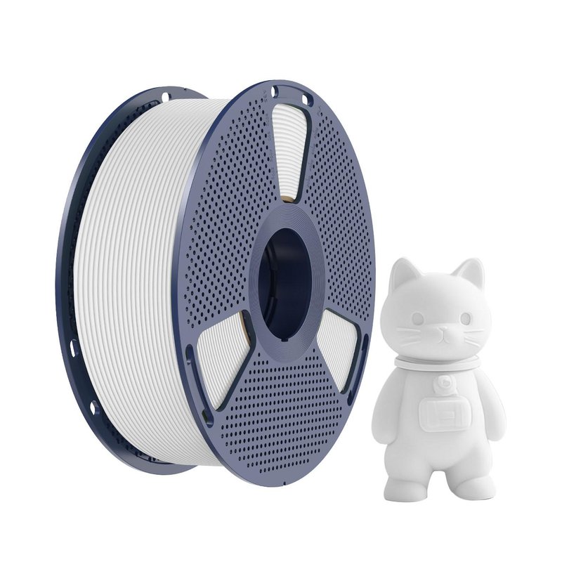 White 3D Printer Filament Spool