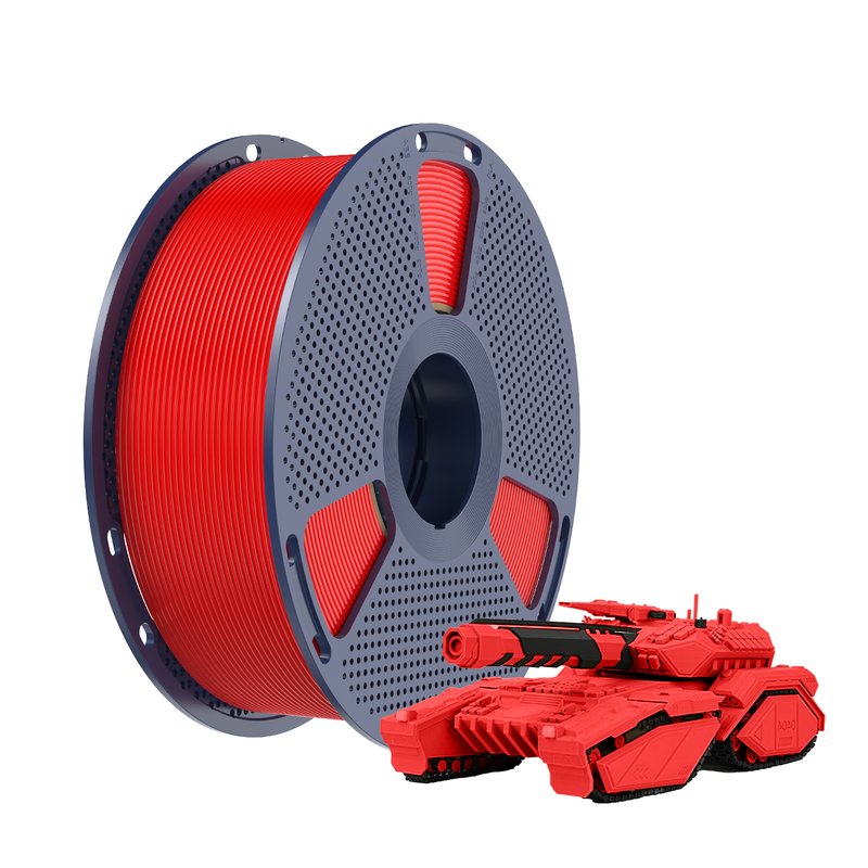 Red 3D Printer Filament Spool