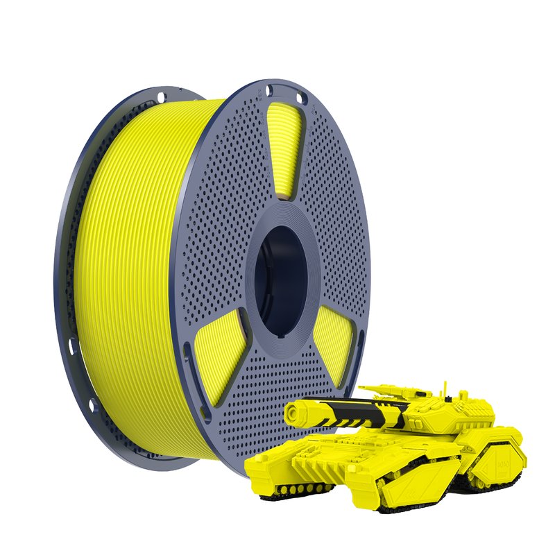 Yellow 3D Printer Filament Spool