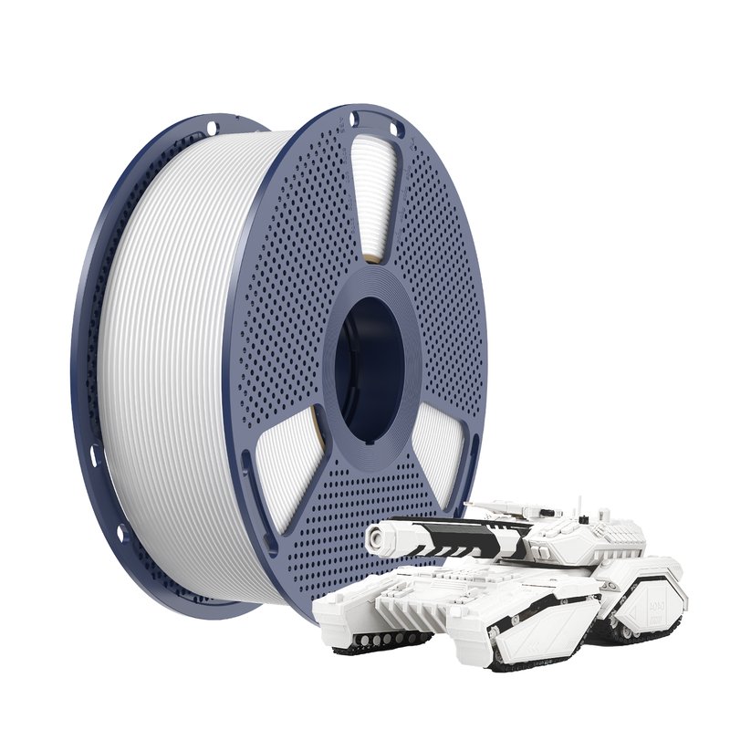 White 3D Printer Filament Spool