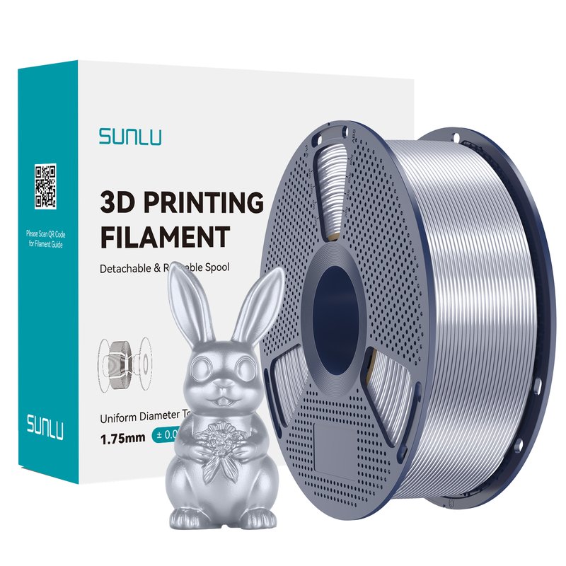 SUNLU 3D Printing Filament 1.75mm Silver