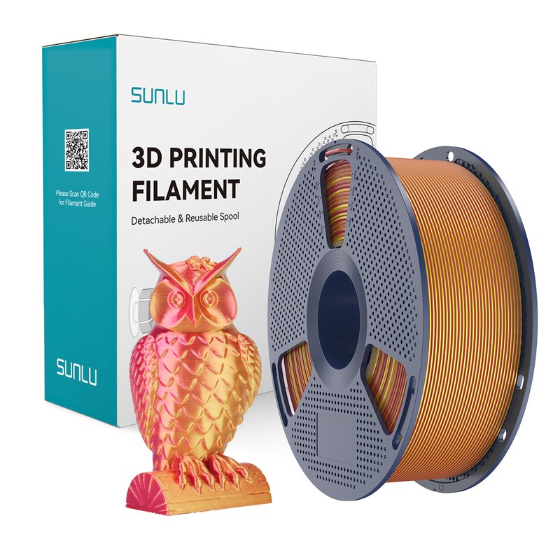 SUNLU Dual Color 3D Printing Filament Red Gold