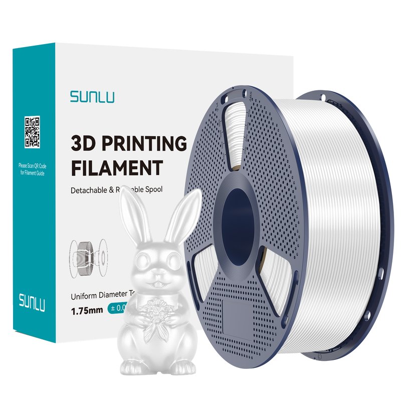 SUNLU 3D Printing Filament 1.75mm White