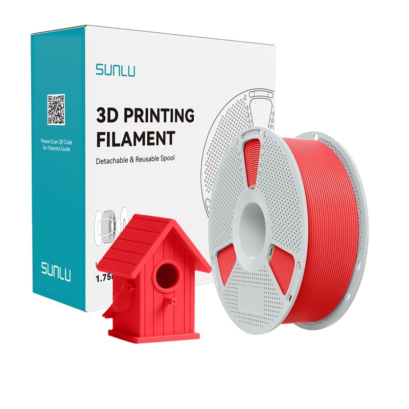 SUNLU 3D Printing Filament 1.75mm Red