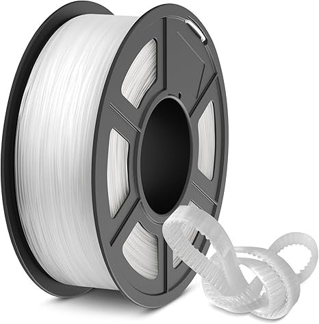Transparent 3D Printer Filament Spool