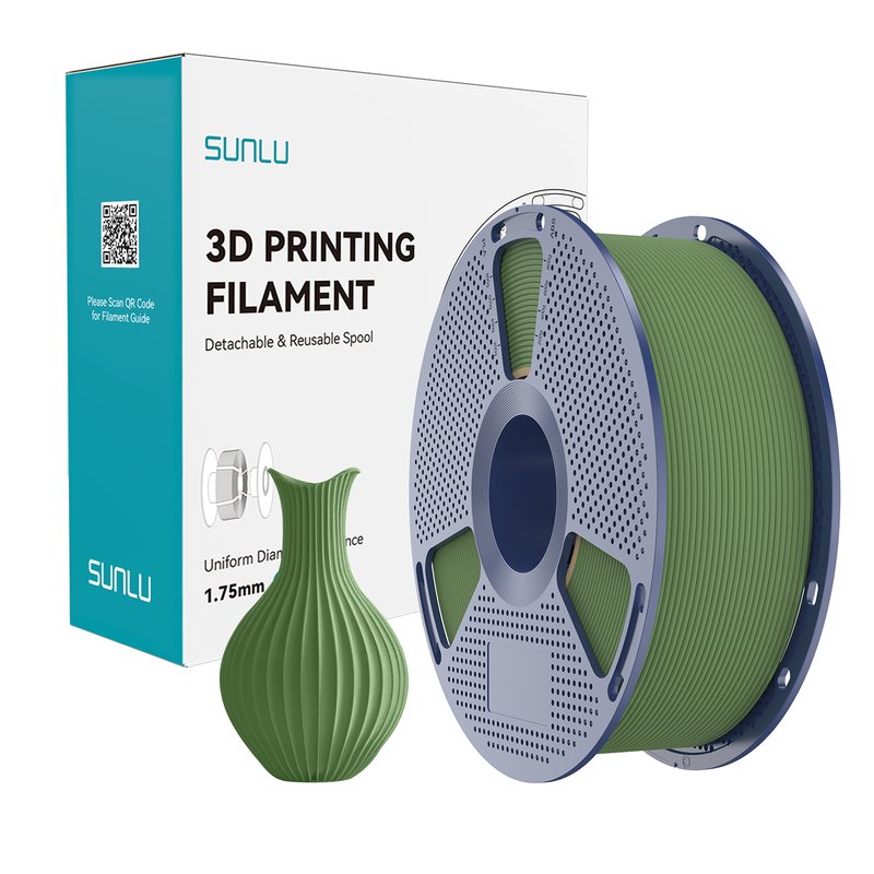 SUNLU PLA 3D Printing Filament 1.75mm Olive Green