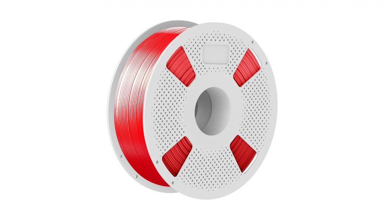 Silk Red Glossy 3D Printer Filament Spool 1kg