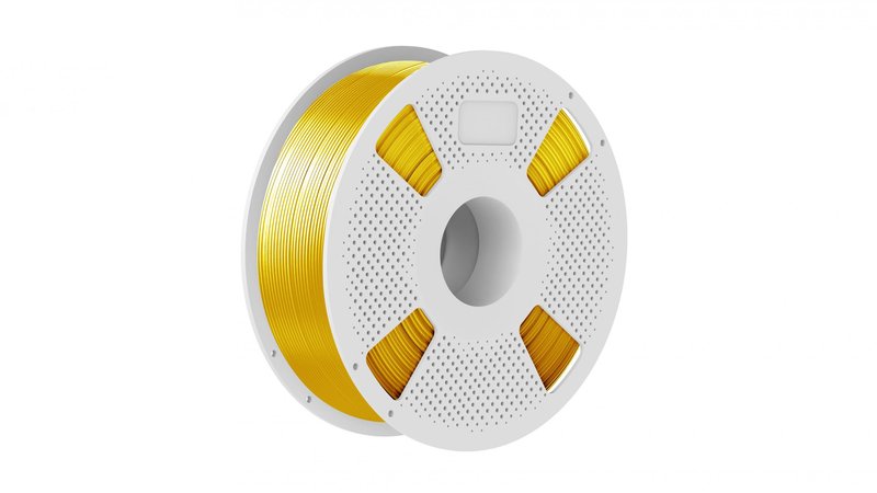 Silk Gold Glossy 3D Printer Filament Spool 1kg