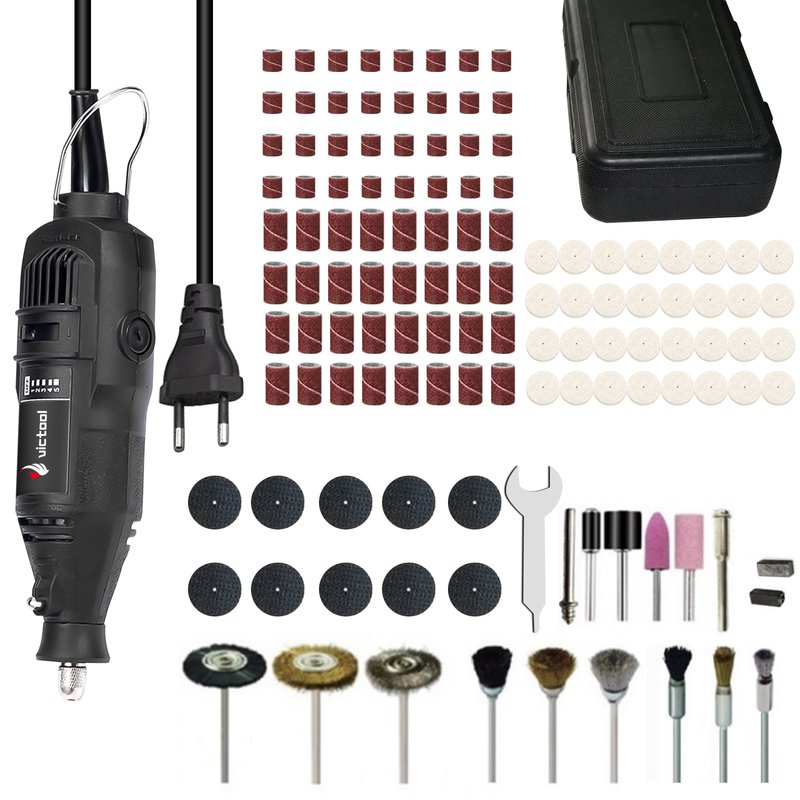 VICTOOL Electric Rotary Tool Kit with Grinding Accessories Set