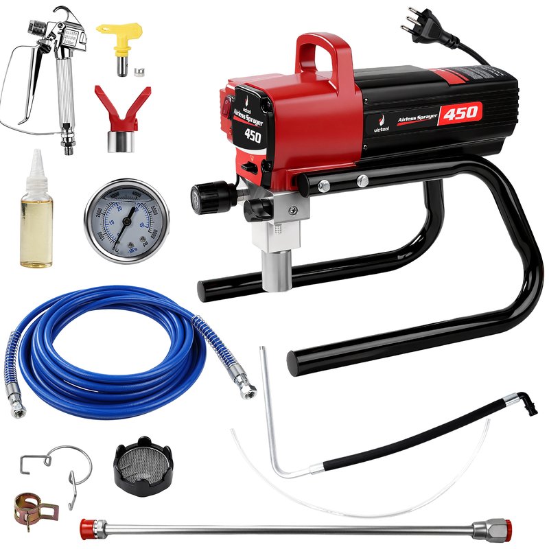 VICTOOL 450 Electric Airless Paint Sprayer Kit