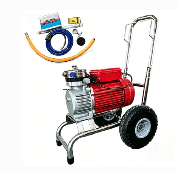 Airless Paint Sprayer Machine with Trolley and Spray Gun Kit