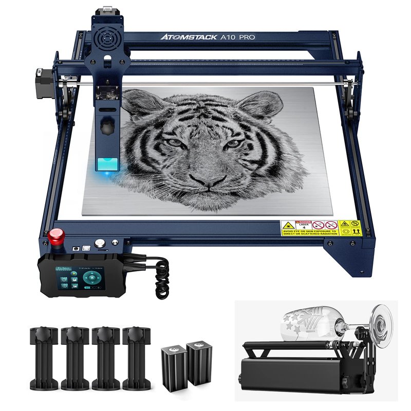 Atomstack A10 Pro Laser Engraver with Rotary Roller