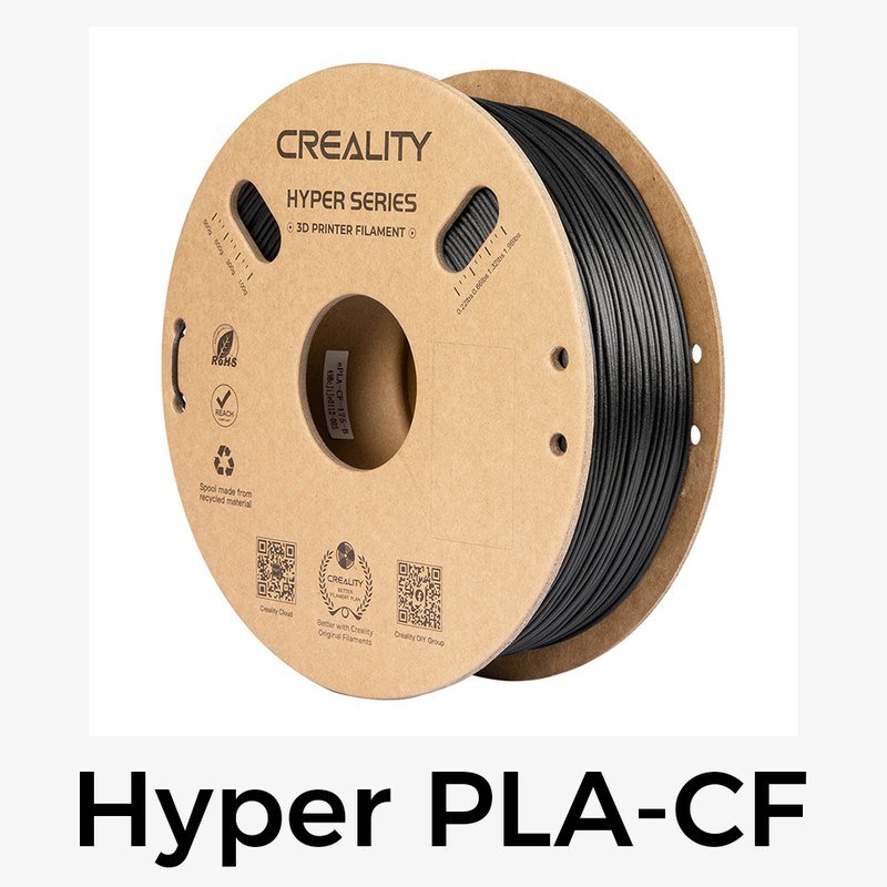 Creality Hyper PLA-CF 1.75mm 1KG — Printing Consumables (Black)