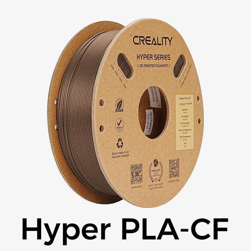 Creality Hyper PLA-CF 1.75mm 1KG — Printing Consumables (Yellow)