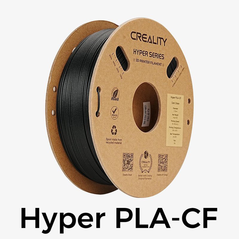 Creality Hyper PLA-CF 1.75mm 1KG — Printing Consumables (Green)