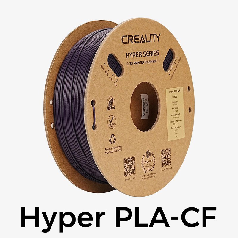 Creality Hyper PLA-CF 1.75mm 1KG — Printing Consumables (Purple)