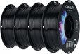 Creality CR-PETG Filament 1.75 mm, 4 kg Value Pack (4 x Black)