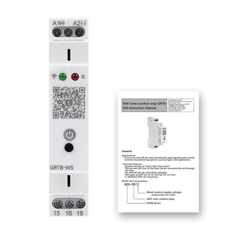 GRT8-WS WiFi Time Control Relay DIN Rail