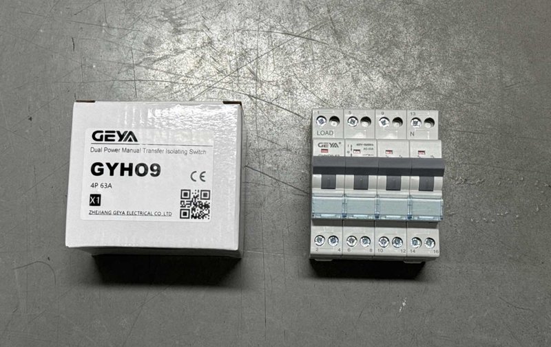 GEYA GYH09 4P 63A Dual Power Manual Transfer Isolating Switch
