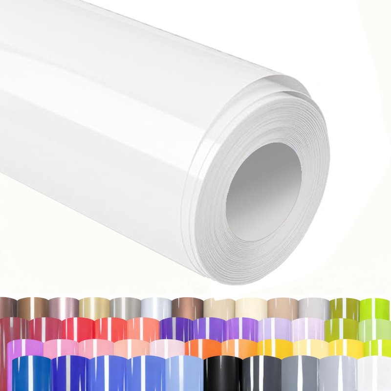 White Glossy Craft Vinyl Roll for Cutting Plotters